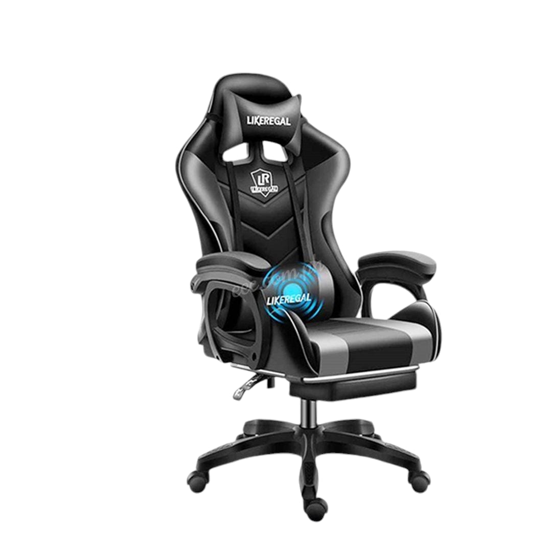Chaise gaming avec repose pieds et masseur cabel USB