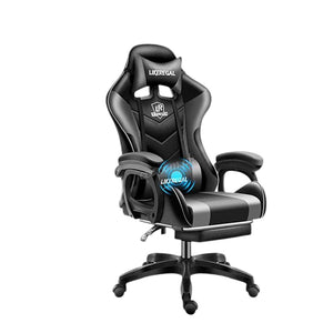 Chaise gaming avec repose pieds et masseur cabel USB