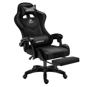 Chaise gaming avec repose pieds et masseur cabel USB