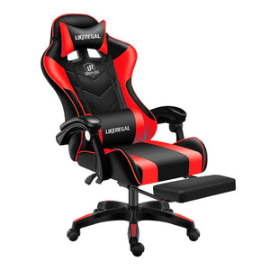 Chaise gaming avec repose pieds et masseur cabel USB