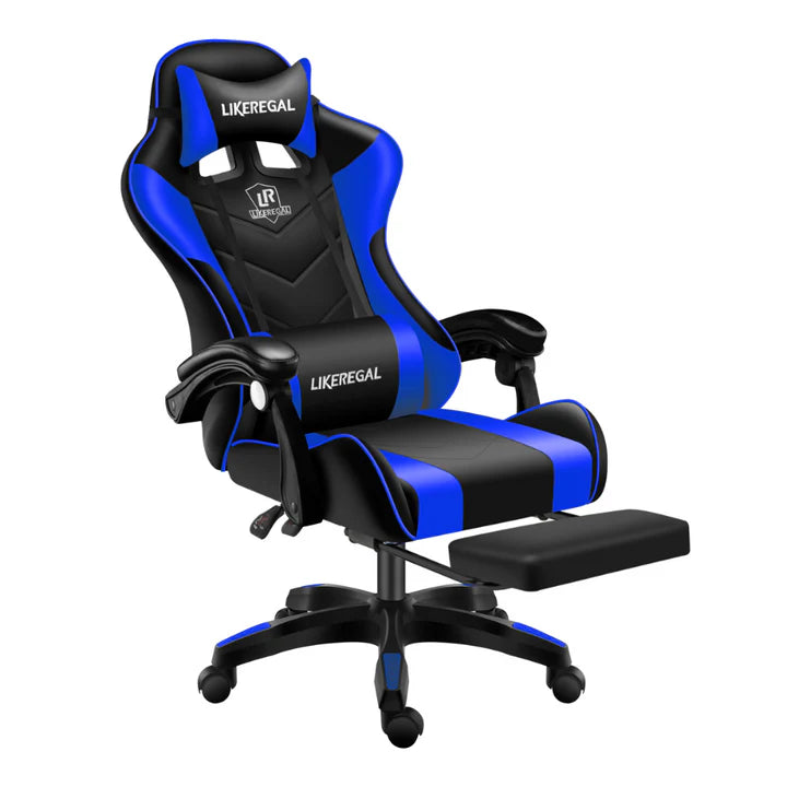 Chaise gaming avec repose pieds et masseur cabel USB